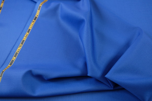 Double wool  satin stretch royal blue